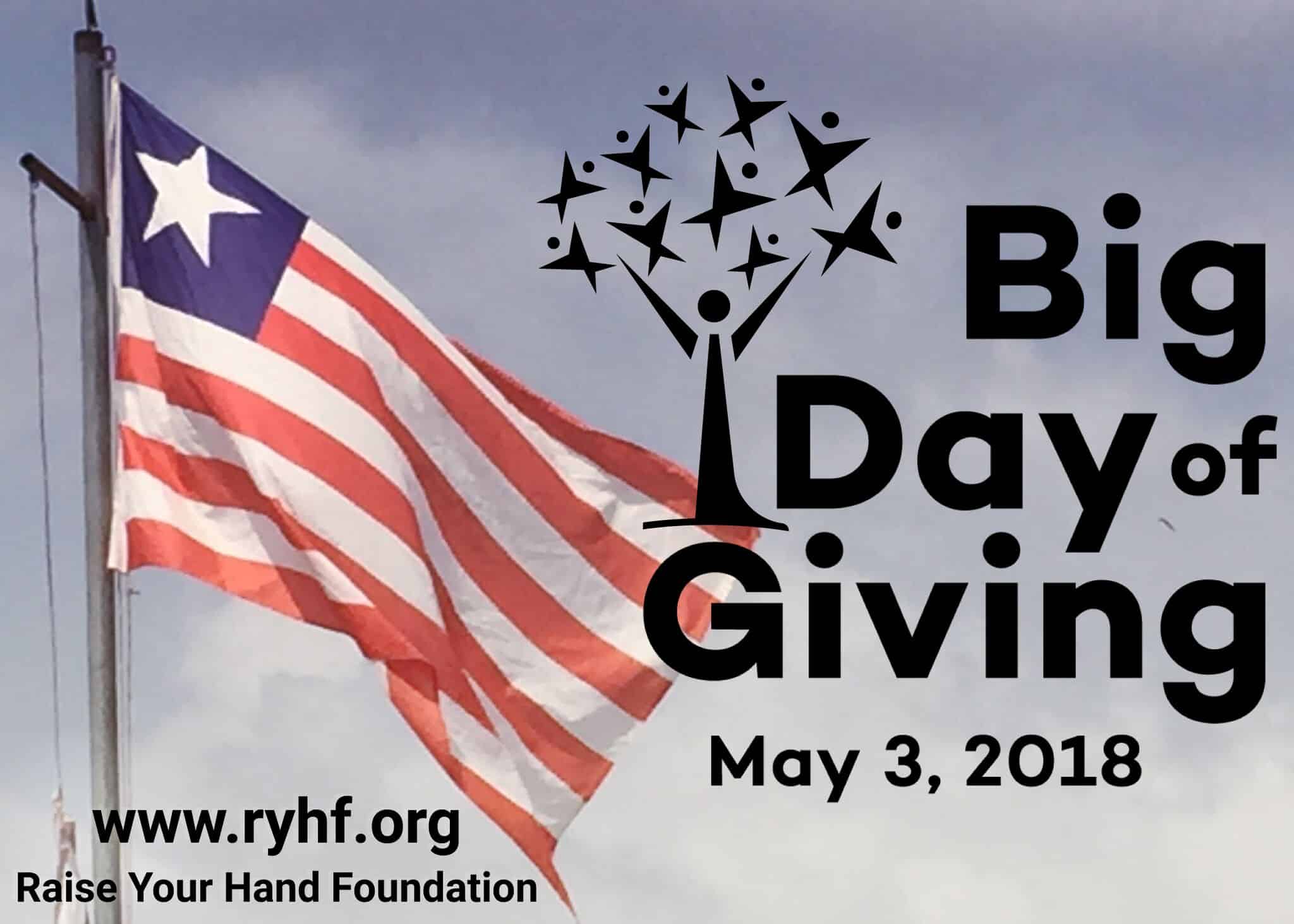Big Day of Giving is Here!  May 3, 2018
